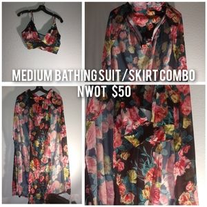 Bathing suit/skirt combo